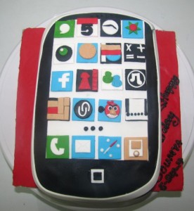 Smart phone cake