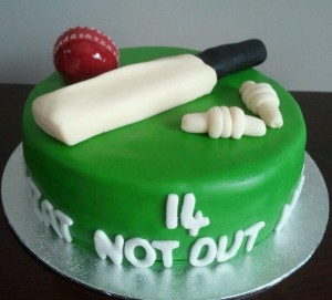 Cricket Themed Cake