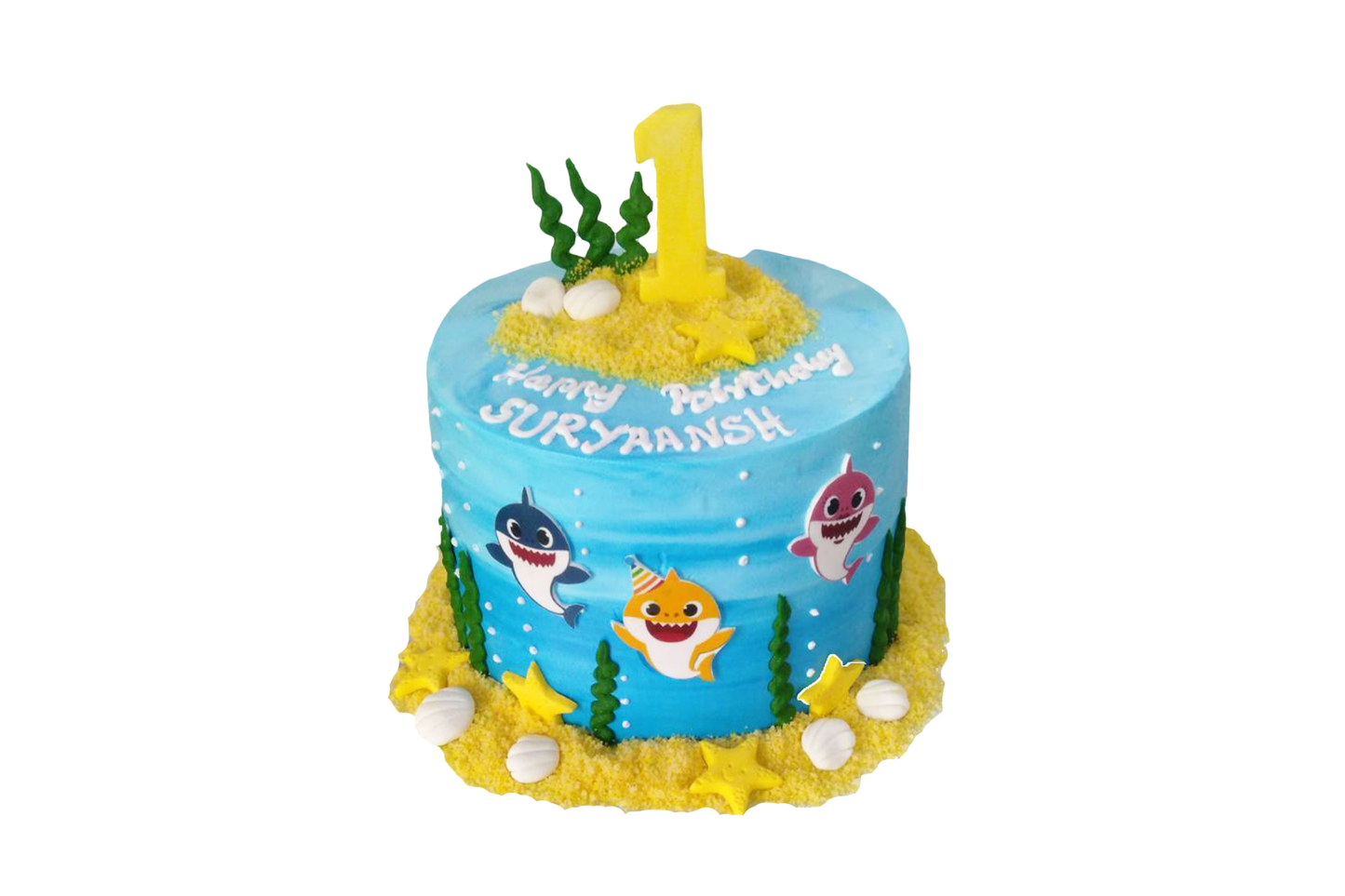 Baby Shark Theme Cake