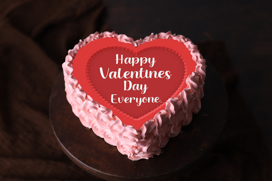 Photo Cake - 1 kg - Heart Shape