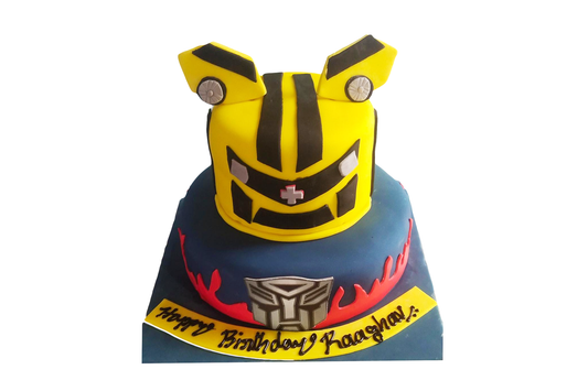 Transformers Bumblebee Cake
