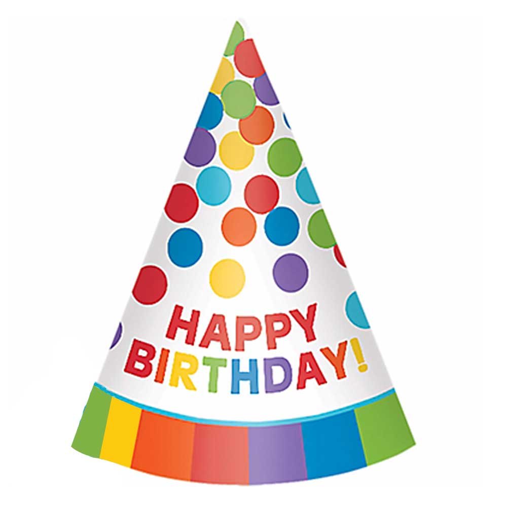 Birthday Caps - Pack of 6