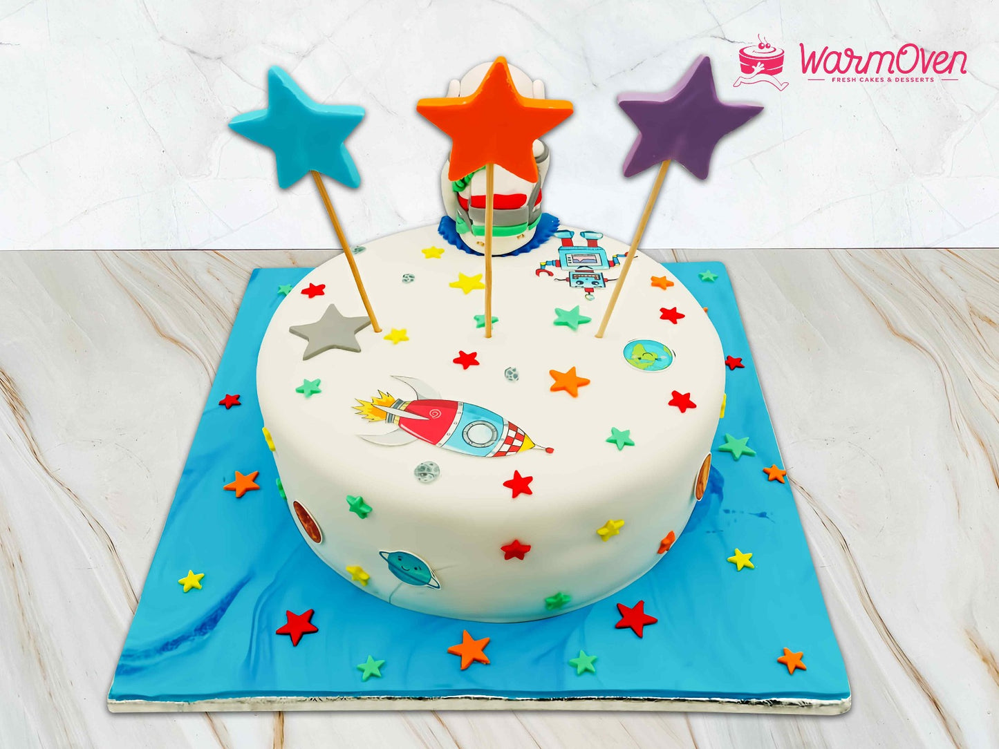 Astronaut Theme Cake