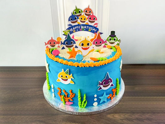 Baby Shark Birthday Cake