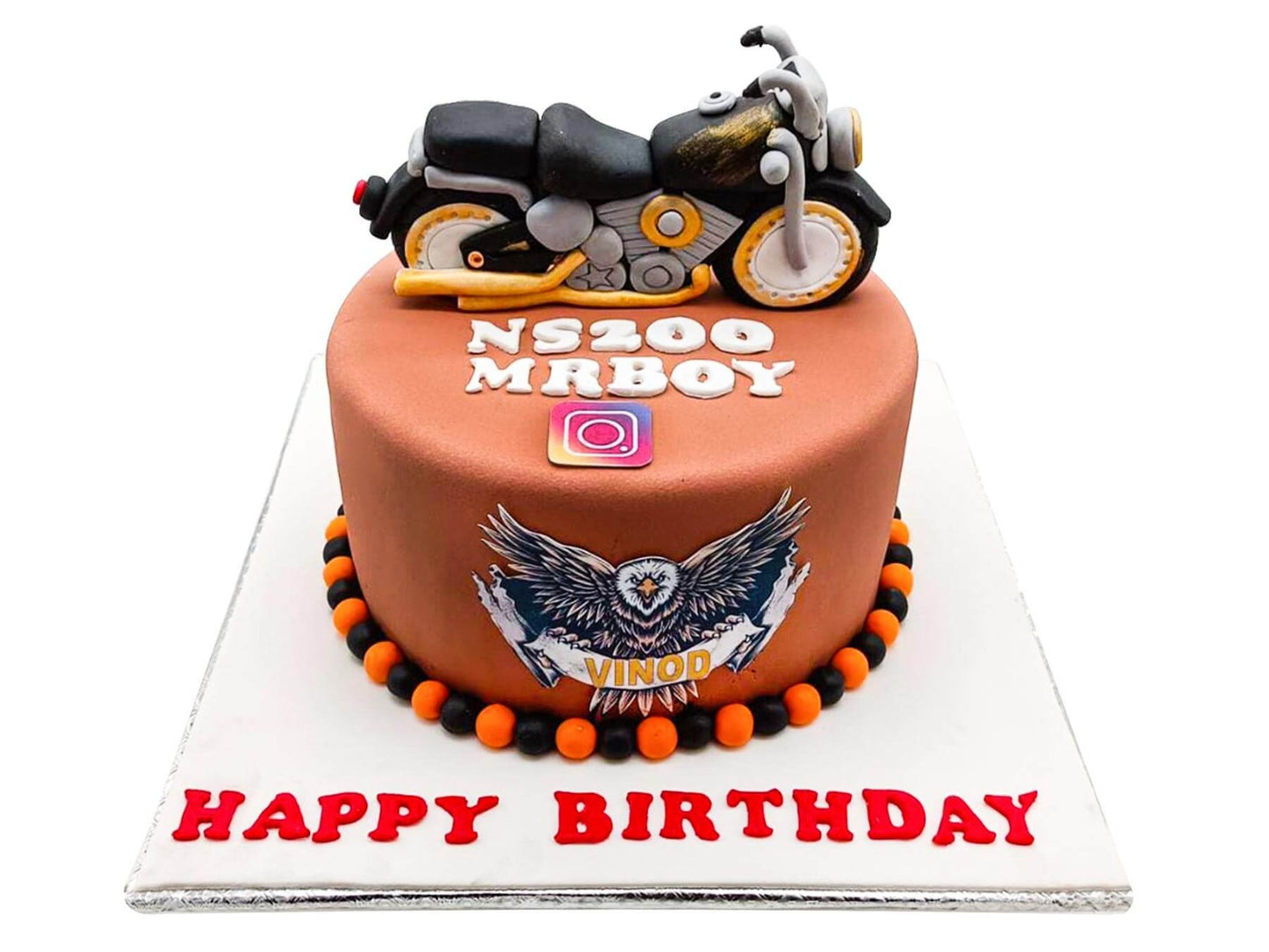 Biker Theme Cake