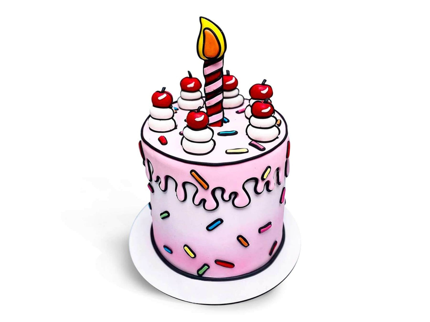 Candy Theme Comic Cake