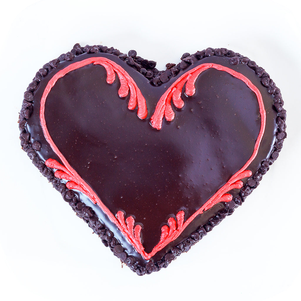 Choco Chip Heart Cake