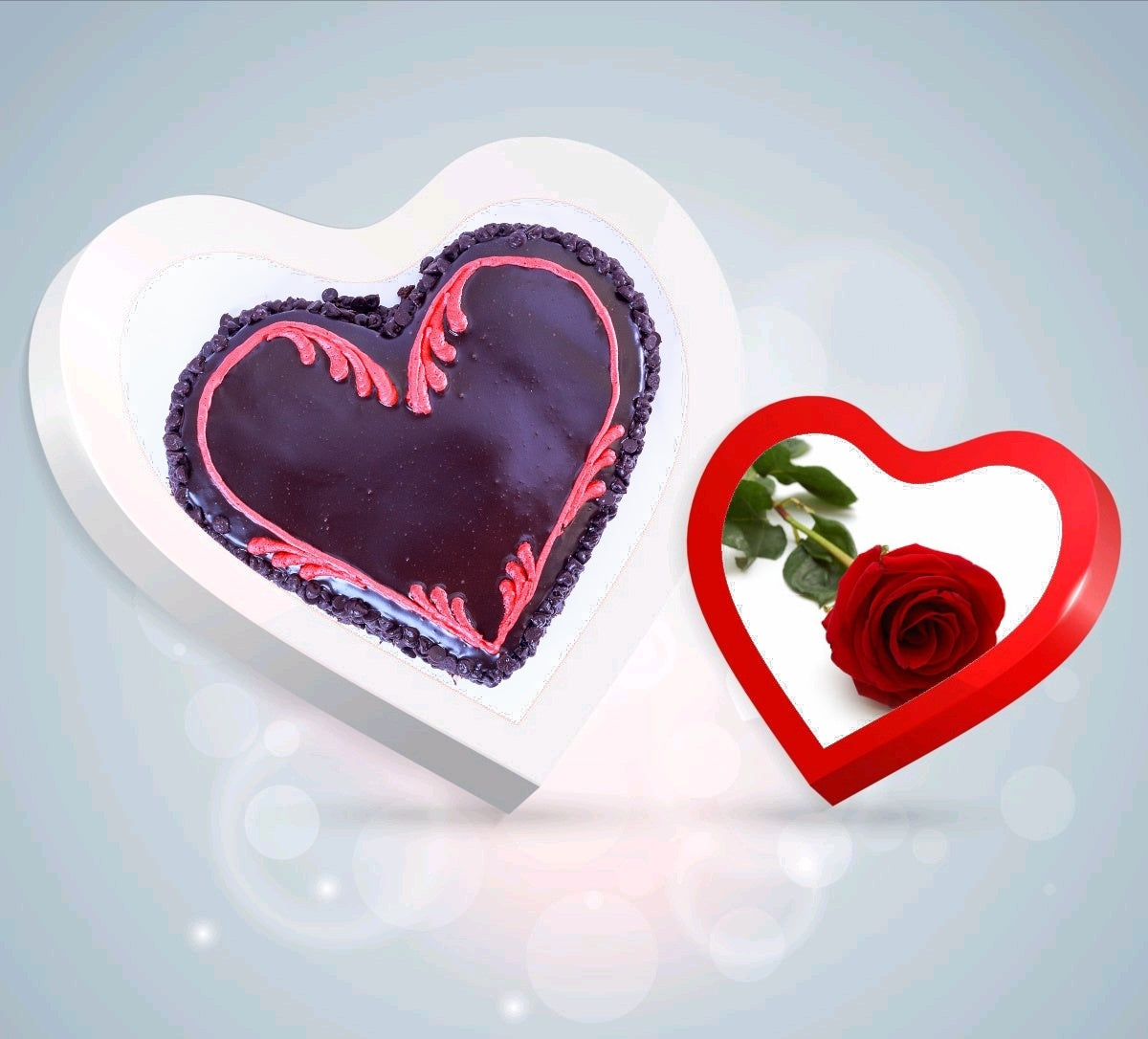 ChocoChip Heart Cake Combo 2