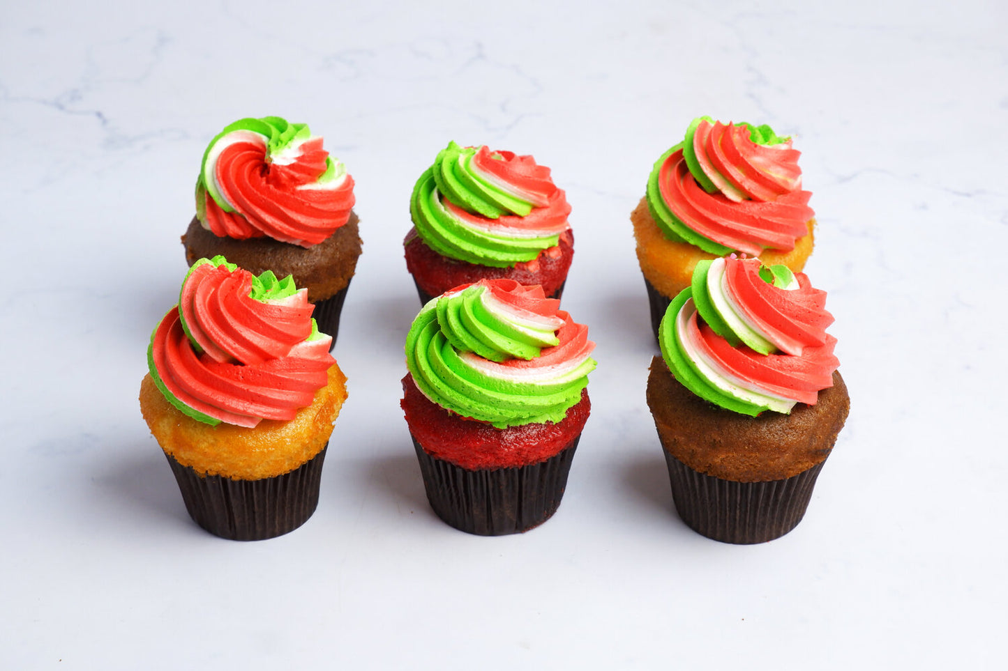 Holiday Cupcakes Pack Of 6