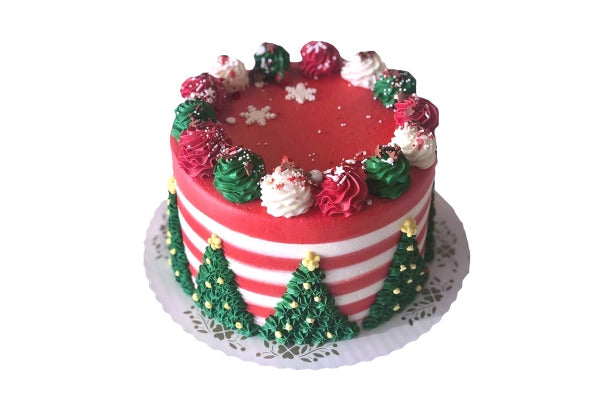 Decorated Christmas Cake