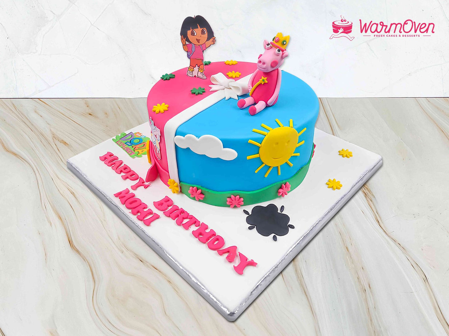 Dora & Peppa Pig Cake