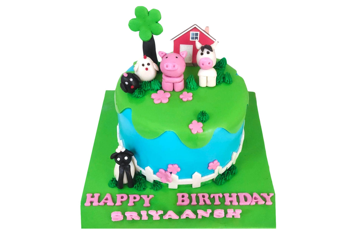 Farm Theme Cake