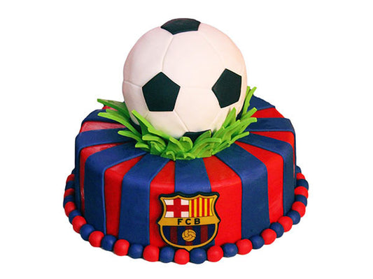 Football FC Barcelona Cake