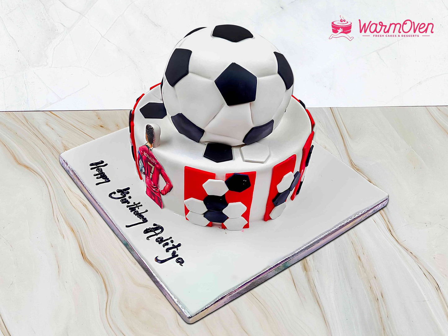 Football Themed Birthday Cake