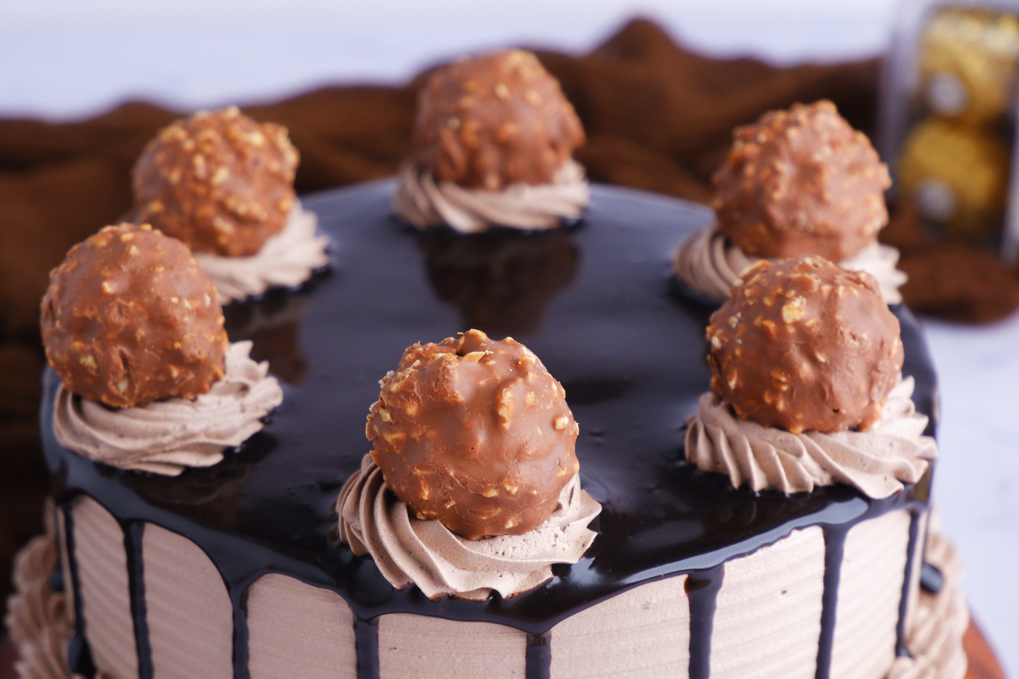 Rich Ferrero Rocher Cake