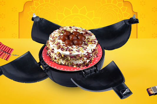 Gulab Jamun Rose Bomb Cake