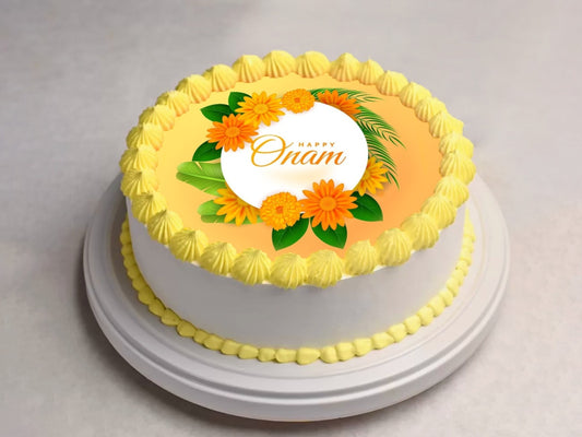 Happy Onam Photo Cake