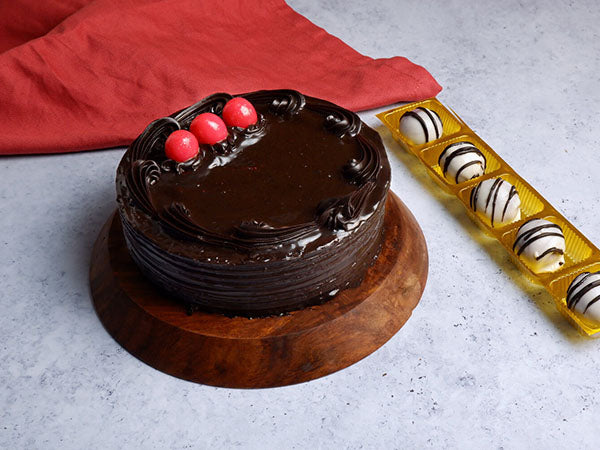 Buy Chocolate Truffle Cake | Get Red Velvet Shots Free