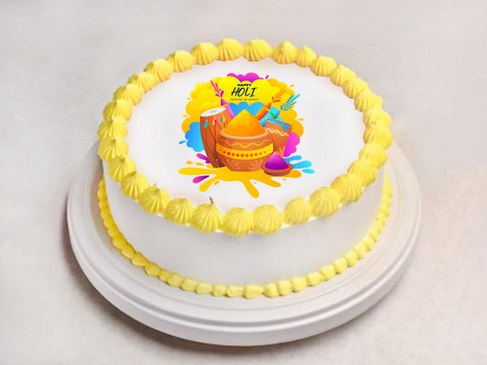 Holi Photo Cake