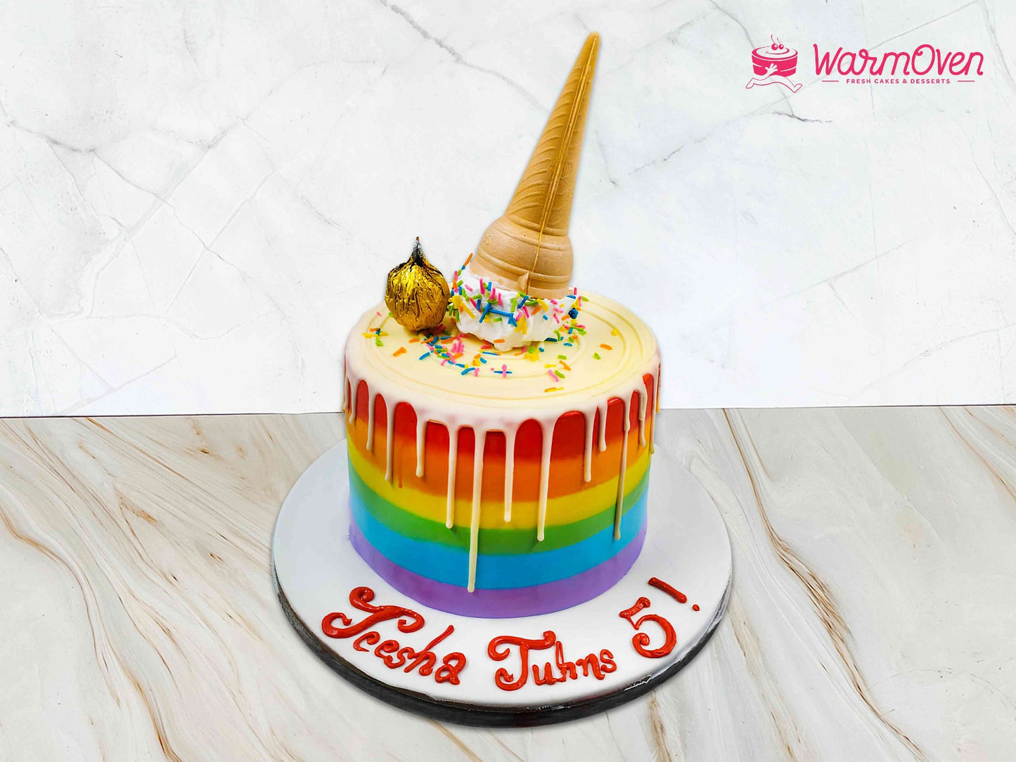 Ice Cream Rainbow Cake