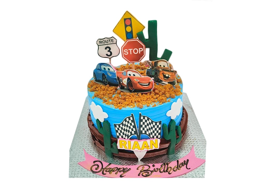 Lightning McQueen Cake