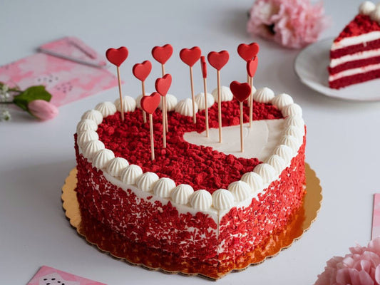 Love Bloom Red Velvet Cake