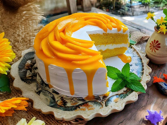 Mango Melody Drip Cake