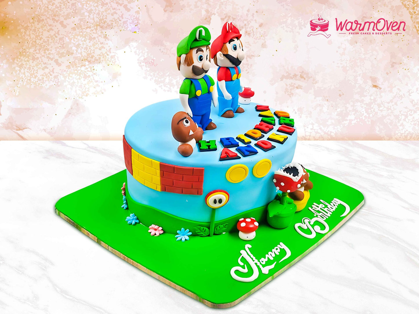 Mario and Luigi Cake