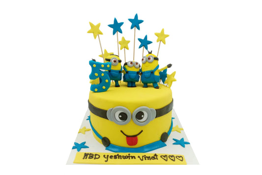 Minion Theme Cake