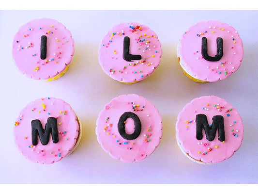 Designer Cupcakes - Customizable Letters