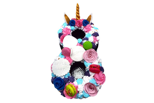 Number 8 Custom Cake