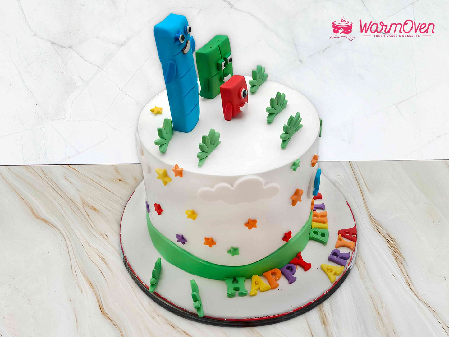 Numberblocks-Themed Birthday Cake