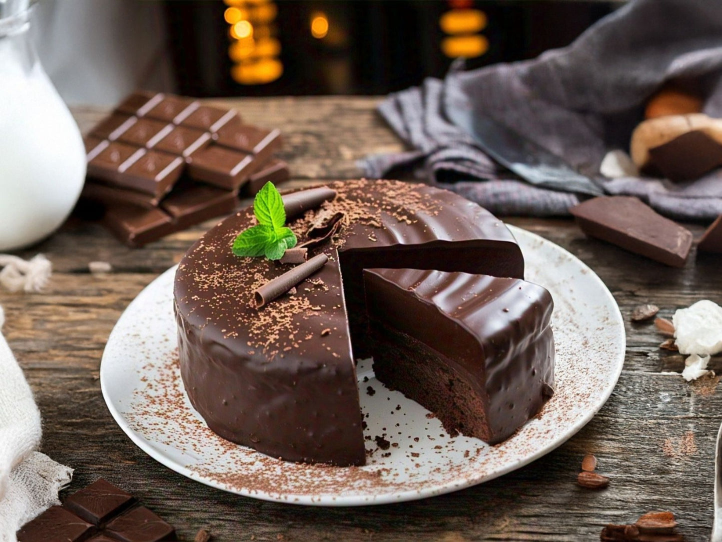 Premium Midnight Ganache Cake