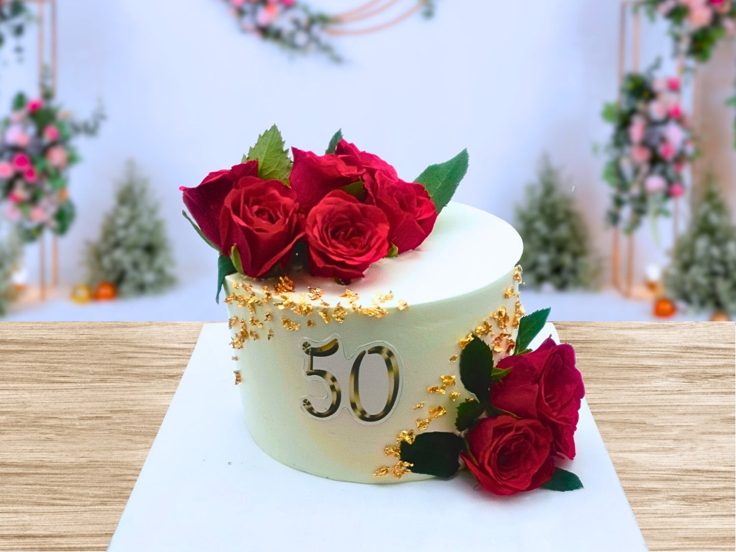 Red Rose Cake
