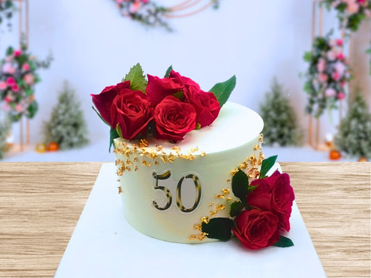 Red Rose Cake