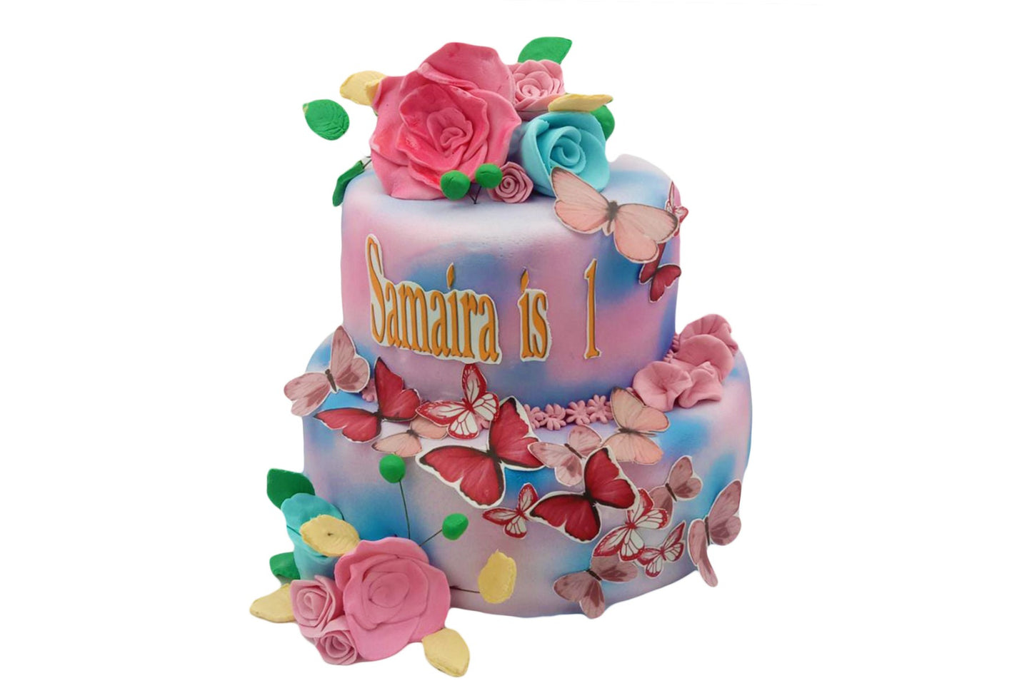 Rose & Butterfly Cake