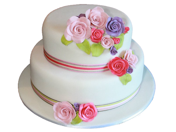 Elegant Flowers Cake
