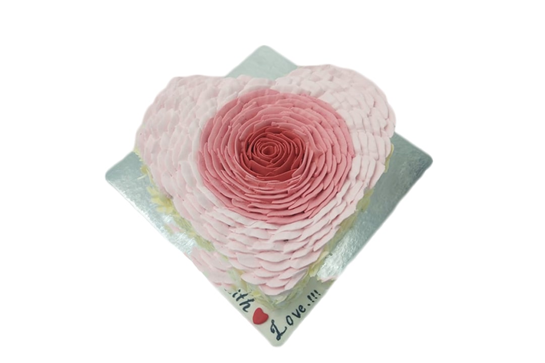 Rose Heart Cake
