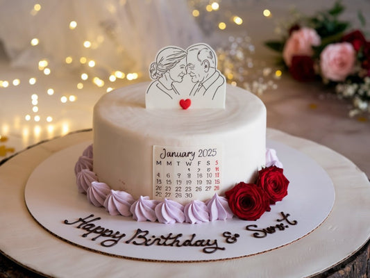 Timeless Love Anniversary Cake