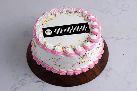 Classic Vanilla (dedicate song through) Cake