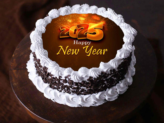 Happy New Year Photo Cake