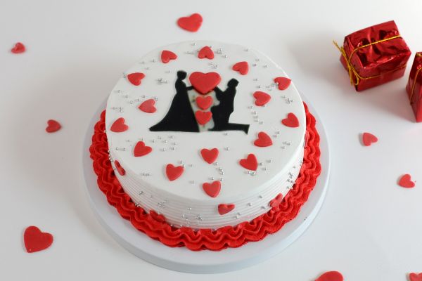 valentine's day cake, valentine's day