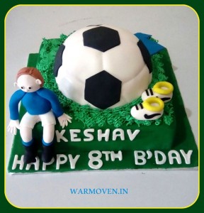 Football & cleats cake