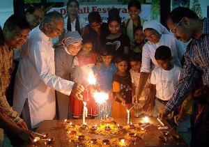 Diwali at a Christian school