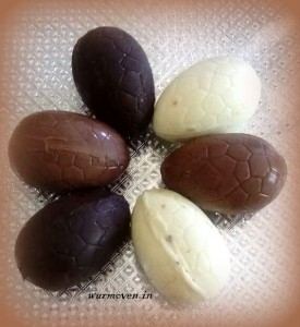 Dark, Milk & White Chocolate Easter Eggs by WarmOven