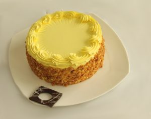 Yellow Holi cake