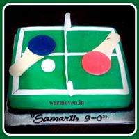 Sports Theme Cake - TableTennis Cake