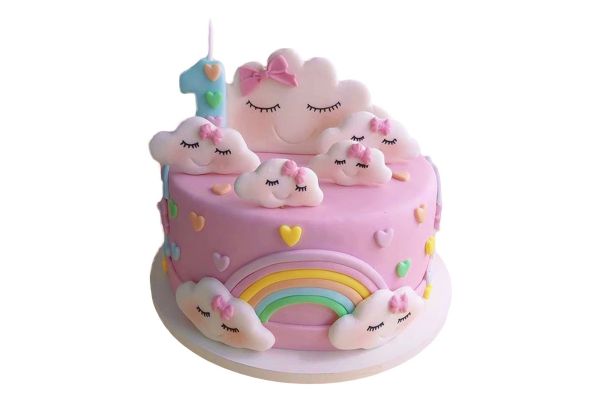 Cloud cake, birthday cake, theme cakes, custom cakes, every cloud has a silver lining