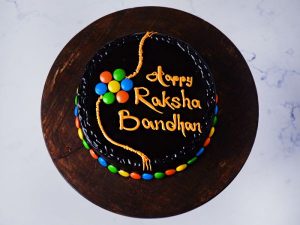 rakshabandhan chocolate truffle cake, rakshabandhan cake, rakshabandhan gift, rakhi gift