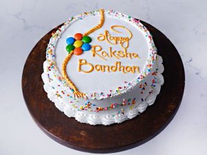 Rakshabandhan cake, rakshabandhan vanilla cake, rakshabandhan, rakhi, rakshabandhan gift, rakhi gift